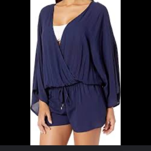 Vince Camuto Women's Surf Shades Romper Swim Cover-Up - Picture 1 of 6